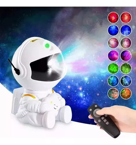Lampara Proyector Astronauta de Galaxias